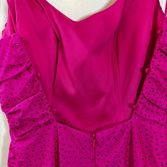 Sparkly Fuchsia Pink Women's Dress Size 4 - Picture 9 of 12